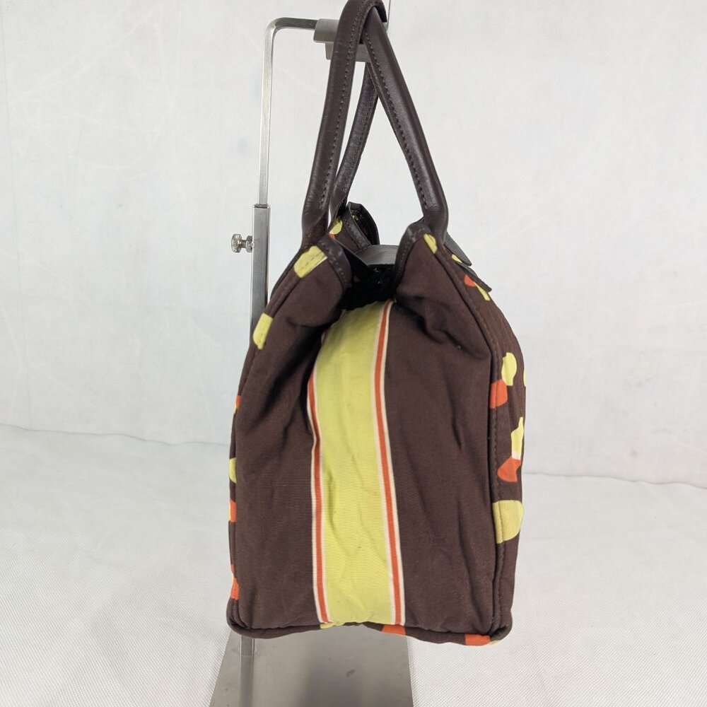 Longchamp Le Pliage Shoulder Brown Bag - Canvas/Leather - AUTH - Great Deal! - Picture 5 of 13